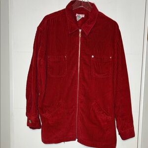Talbots Oversized Red Corduroy Jacket